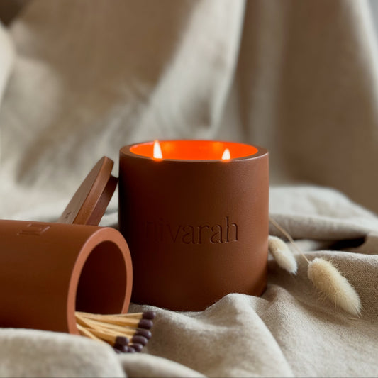 Vanilla Caramel Concrete Candle