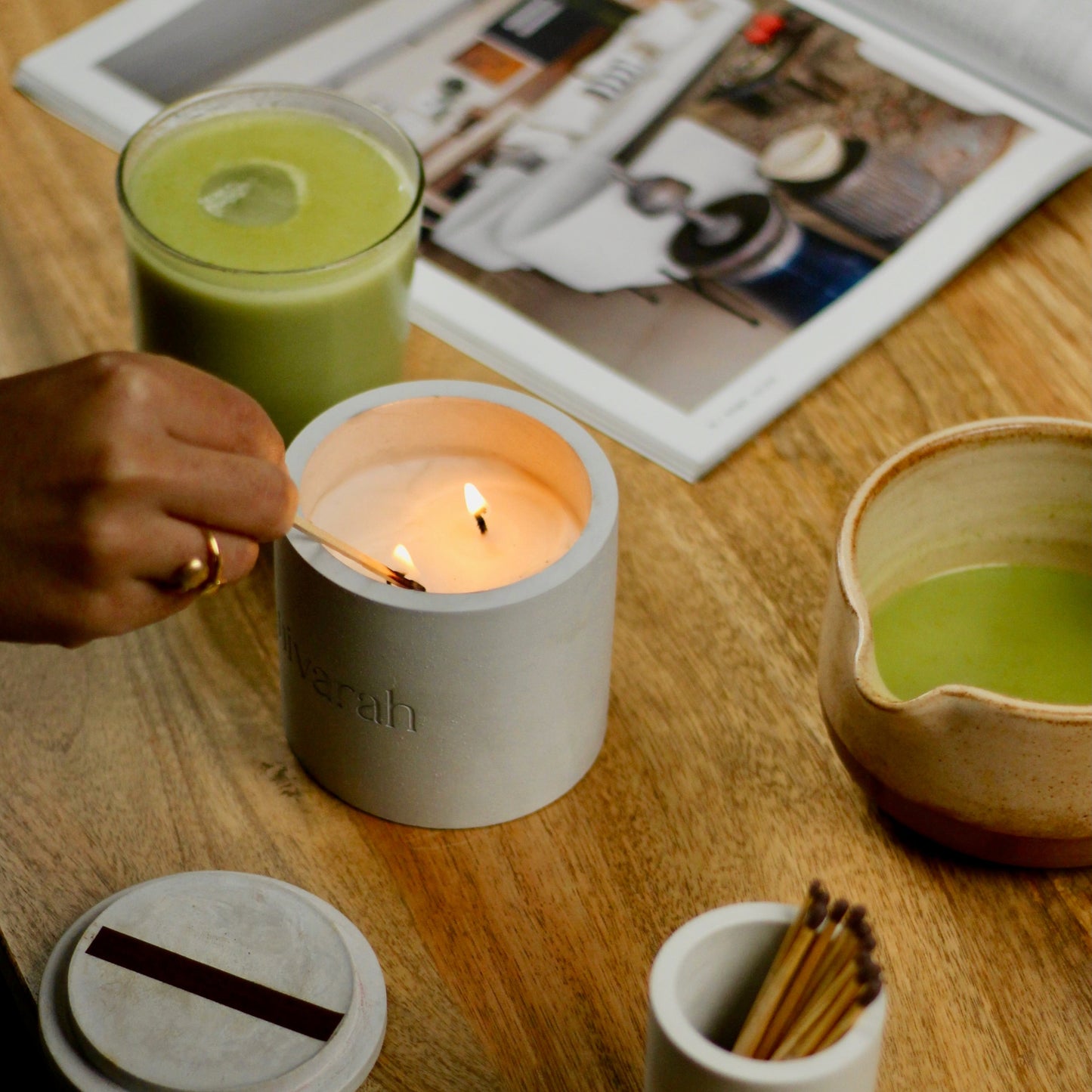Sukoon Matcha Bowl & Candle Gift Box