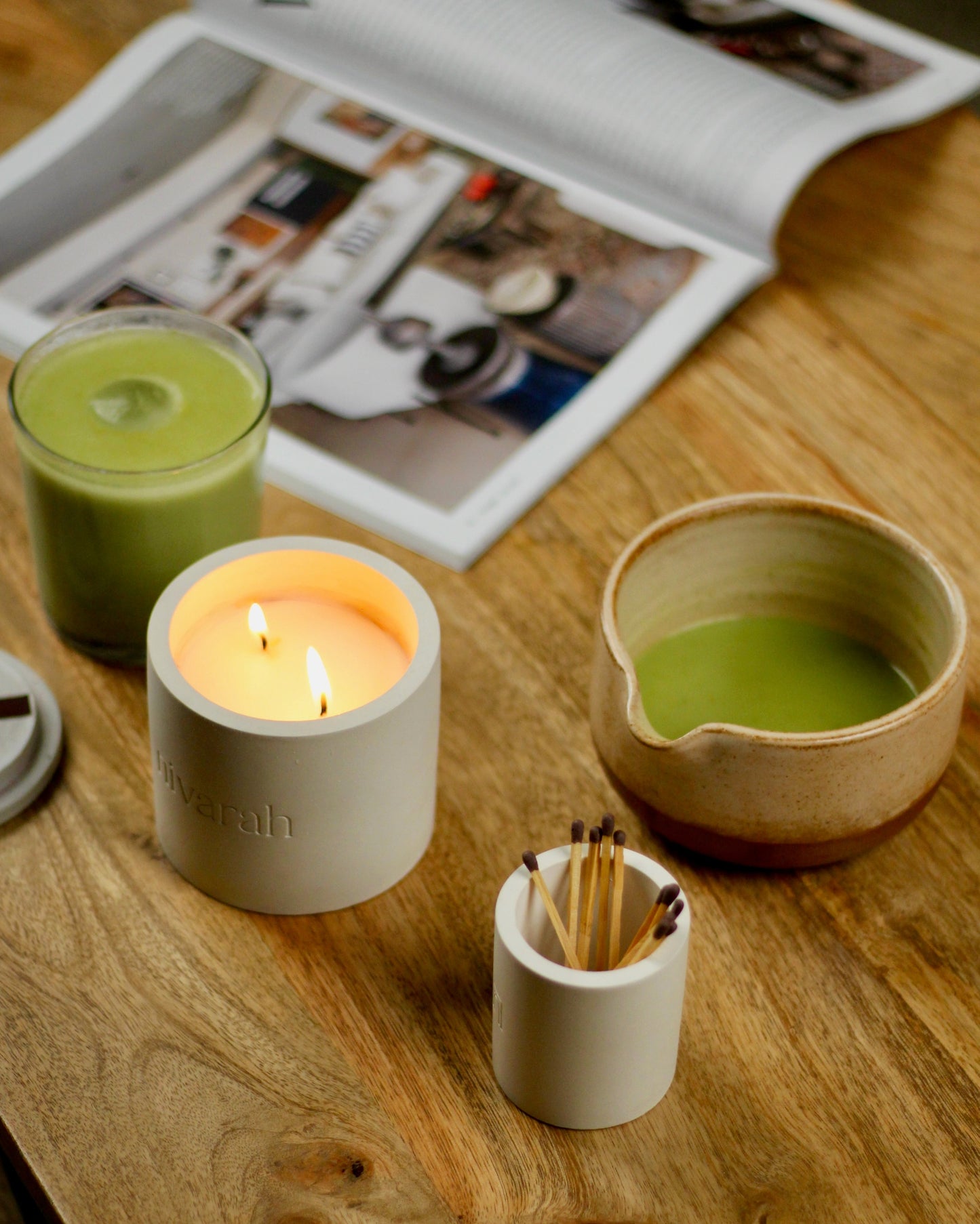 Sukoon Matcha Bowl & Candle Gift Set