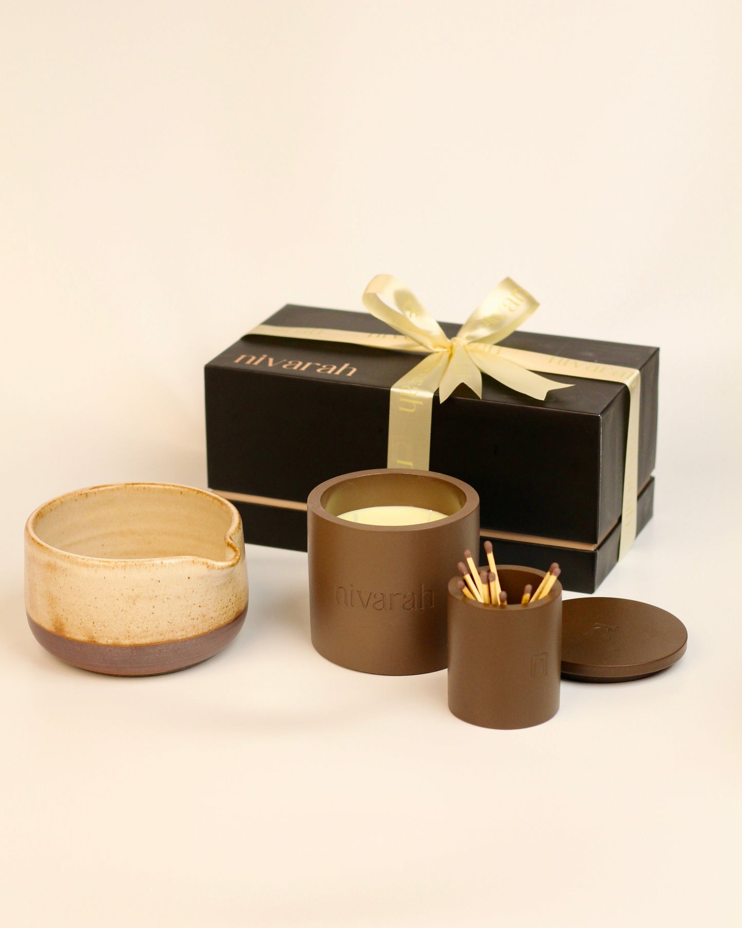 Sukoon Matcha Bowl & Candle Gift Set