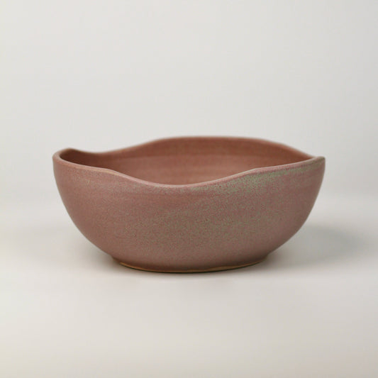 Decor ceramic bowl on a neutral background
