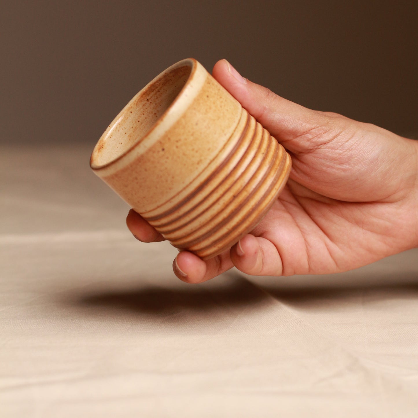 Sthir - Stackable Stoneware Tumbler Set