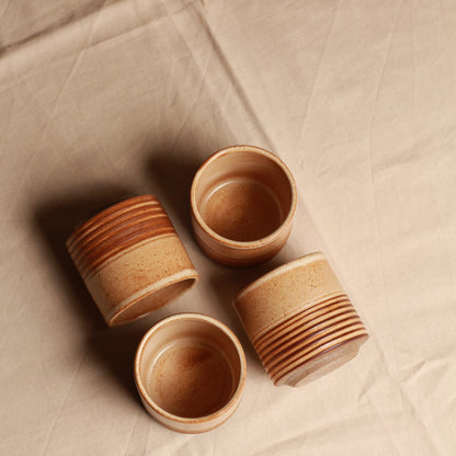 Sthir - Stackable Stoneware Tumbler Set