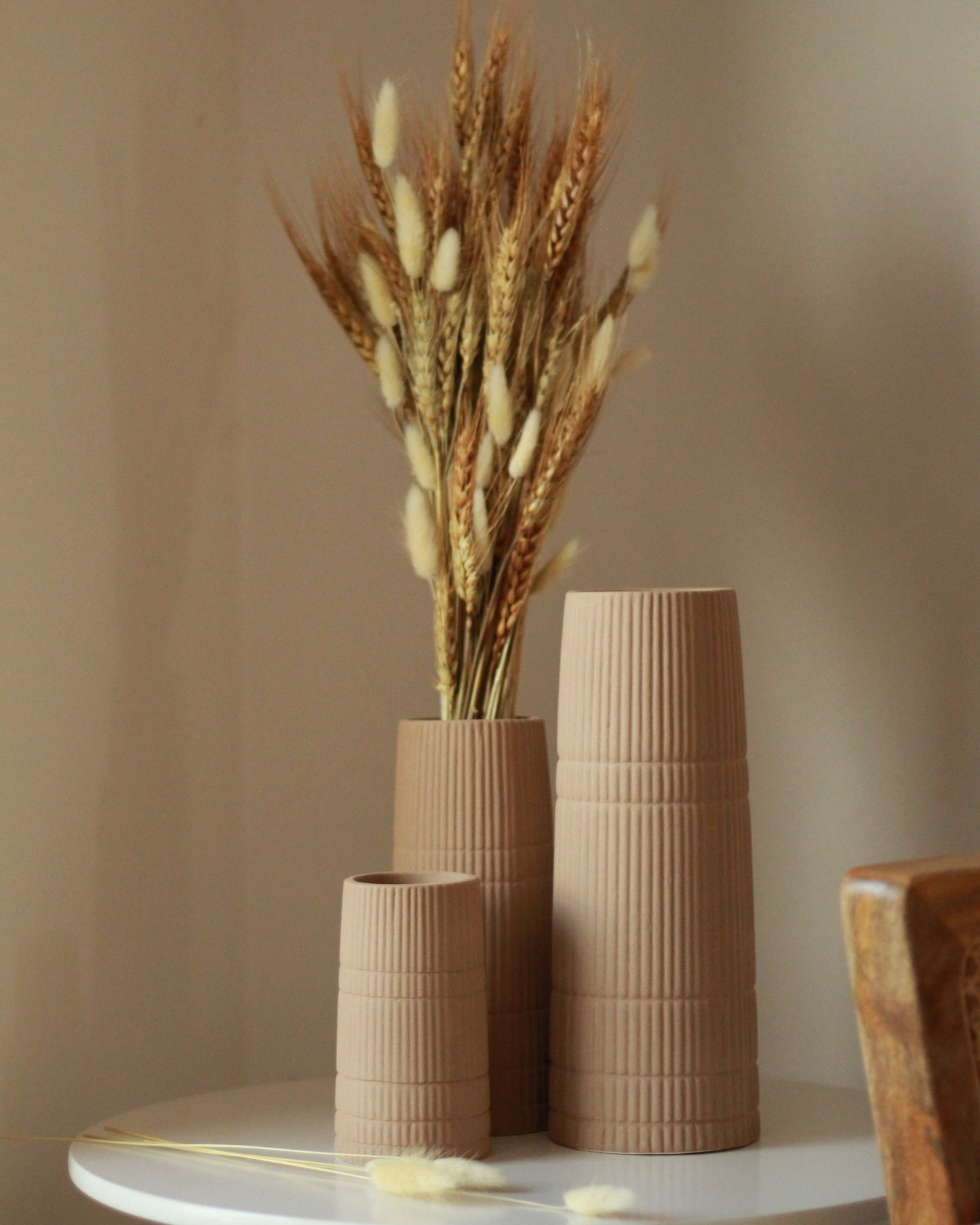 Linea Vase Trio - Sand