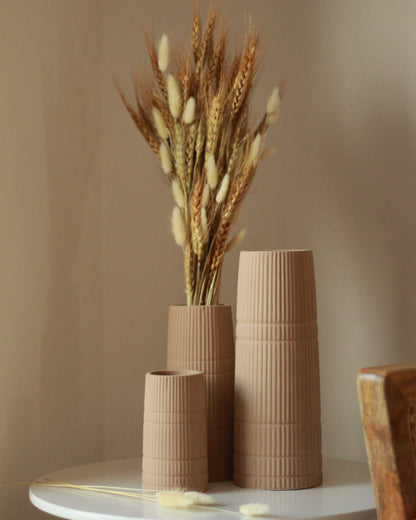 Linea Vase Trio - Sand