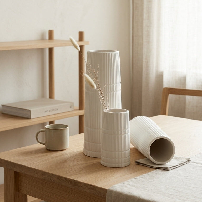 linea vase set of 3 lifestyle